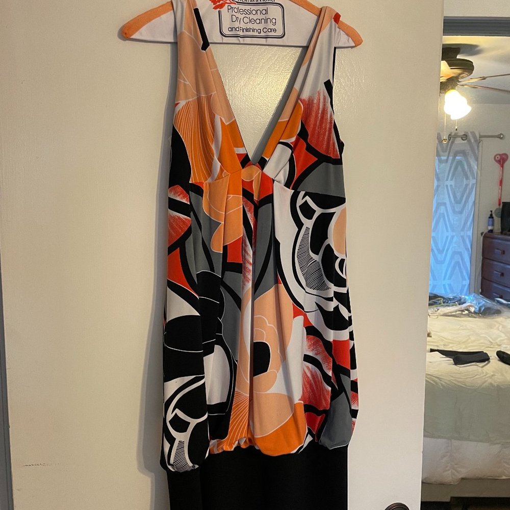 AGB Print Cocktail Dress Size 8